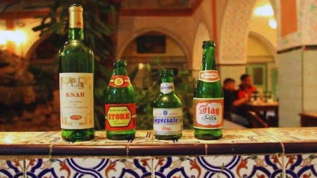 Marrakech city Morocco, alcohol