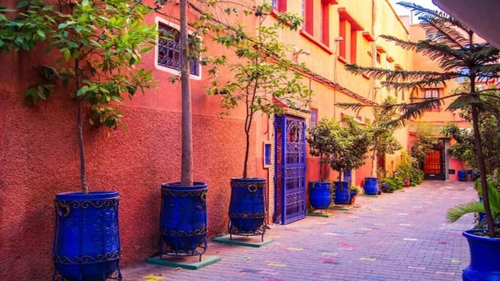 Marrakech city Morocco, red city
