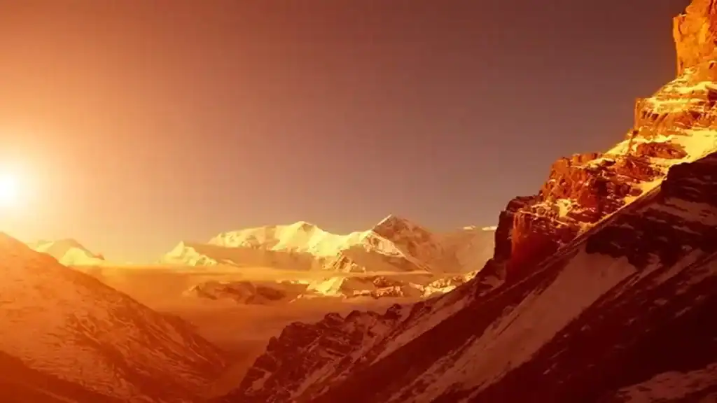 Deadliest mountain to climb, sunset