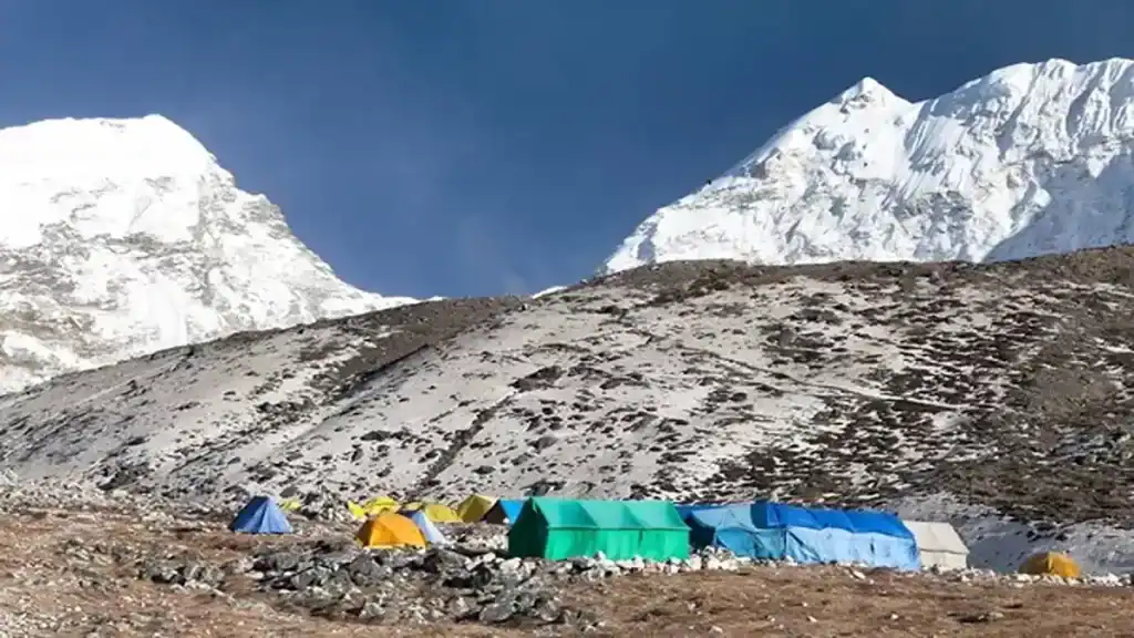 Deadliest mountain to climb, base camp tents