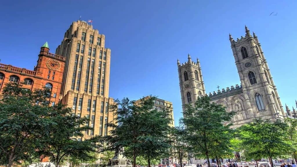 Best time to visit Montreal, Place d'Armes in Old Montreal