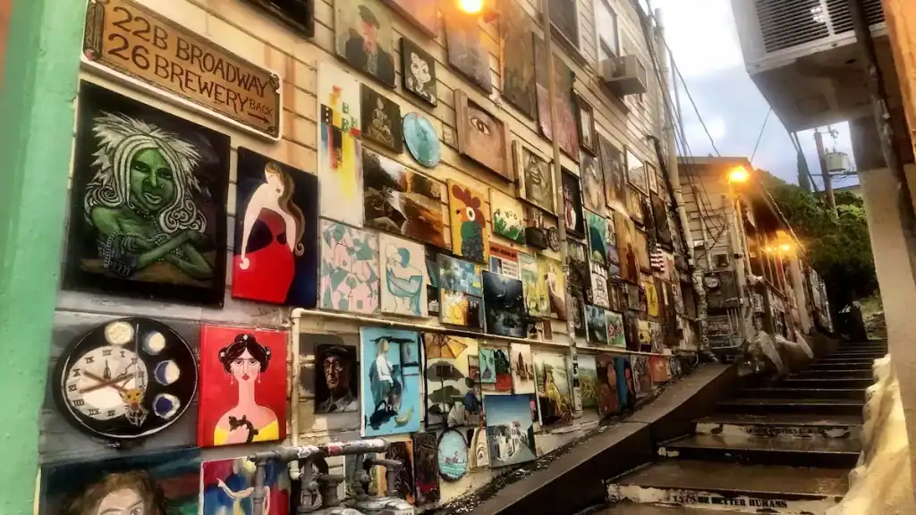 Things to do in Bisbee, art stairs