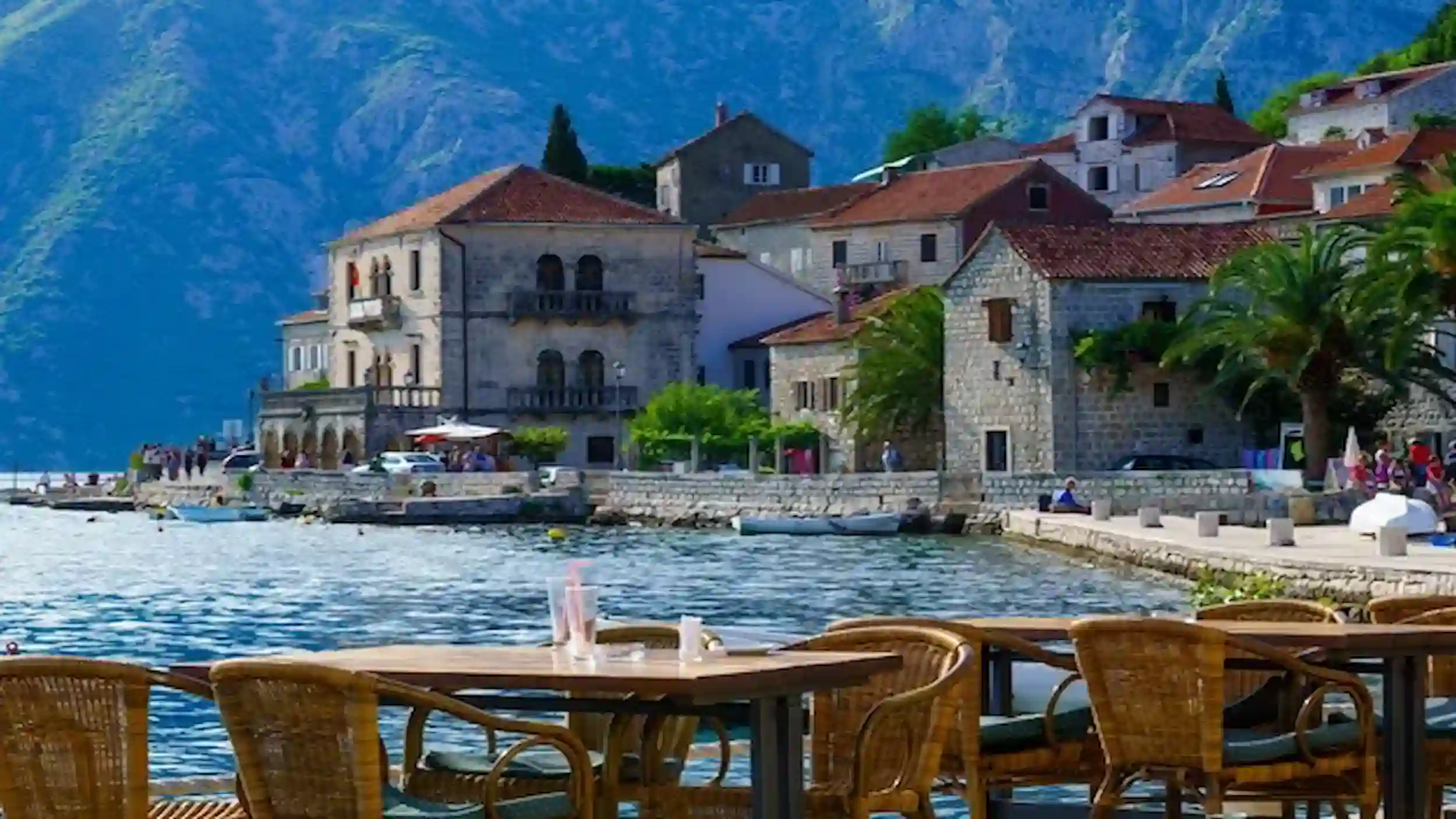 Kotor or Budva, Perast promenade