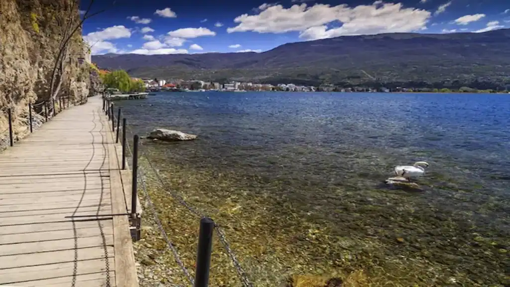 Ohrid North Macedonia, coastal walk