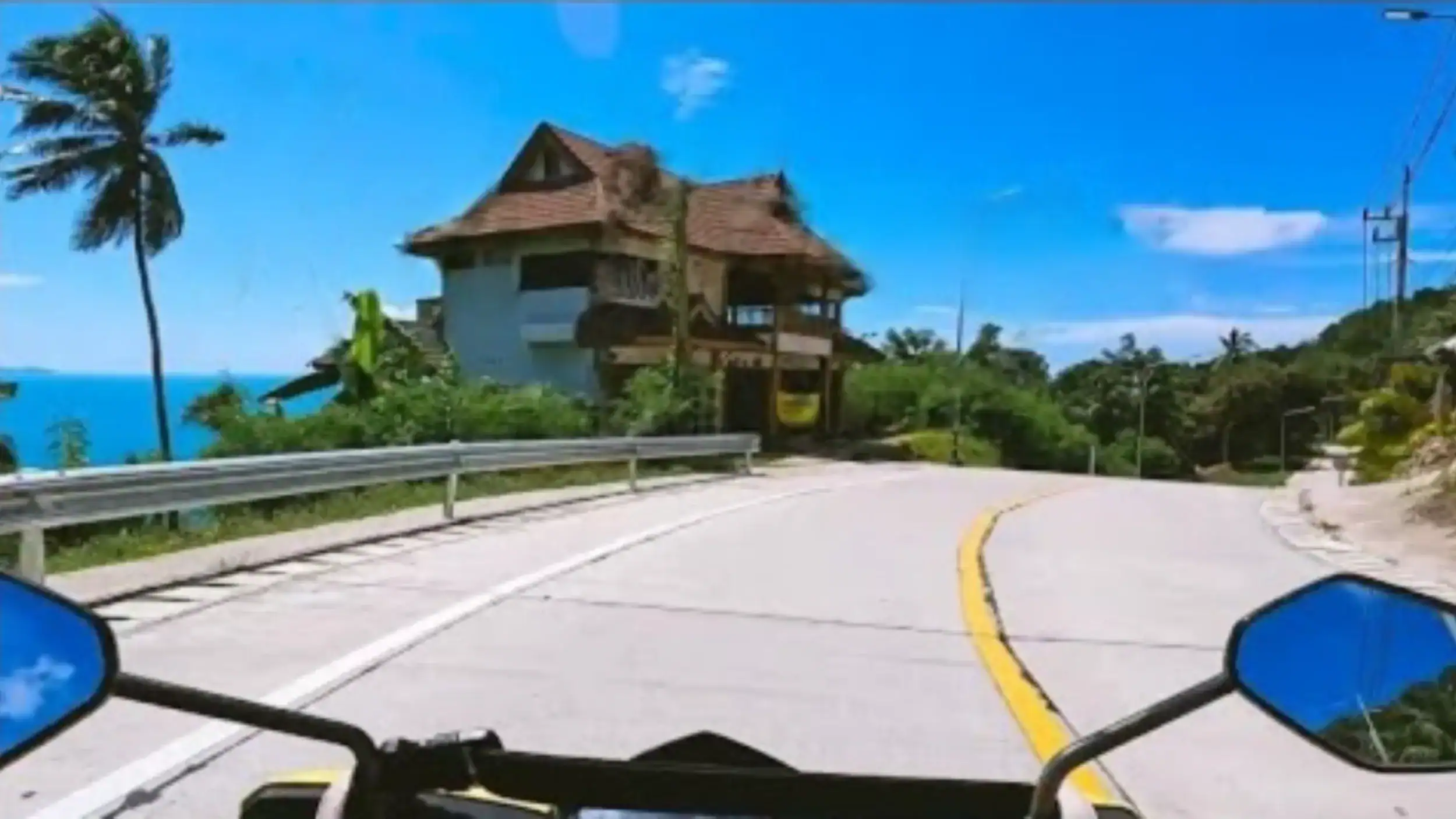 Koh Phangan By Scooter, on the road