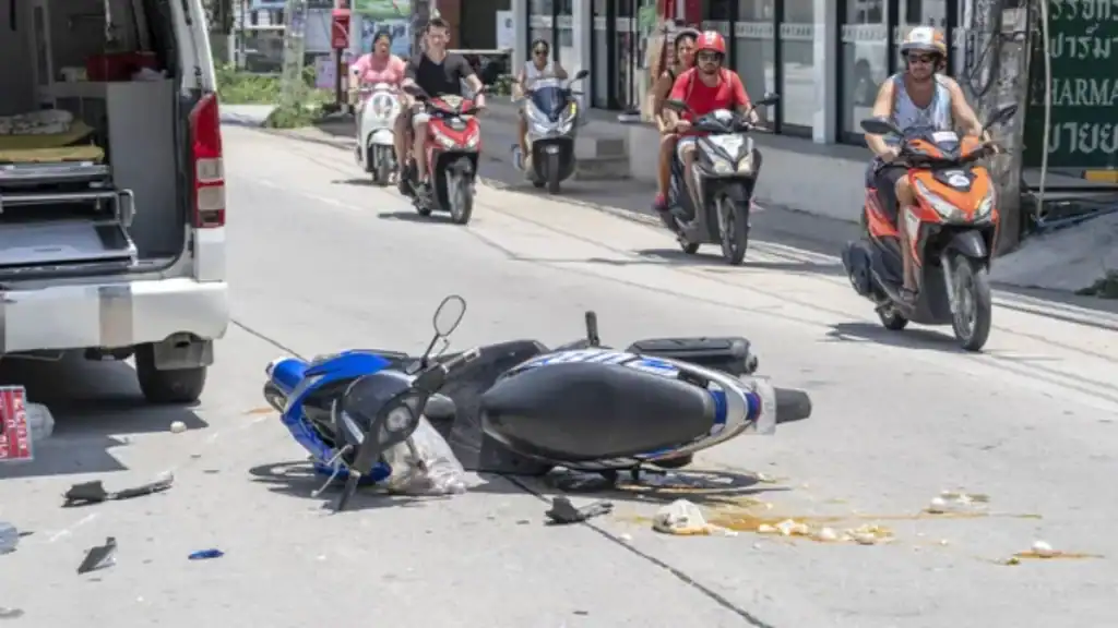 motorcycle accident in Thailand