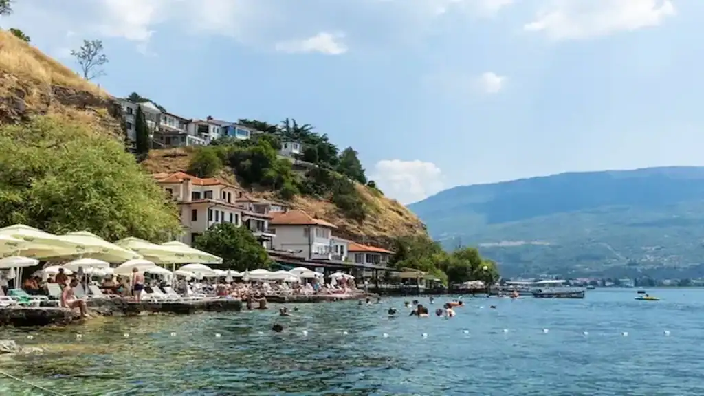 Ohrid North Macedonia, shore view