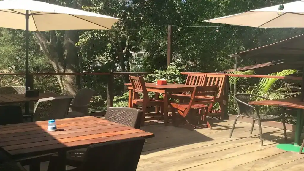 Minca Colombia, terrace Lazy Cat restaurant