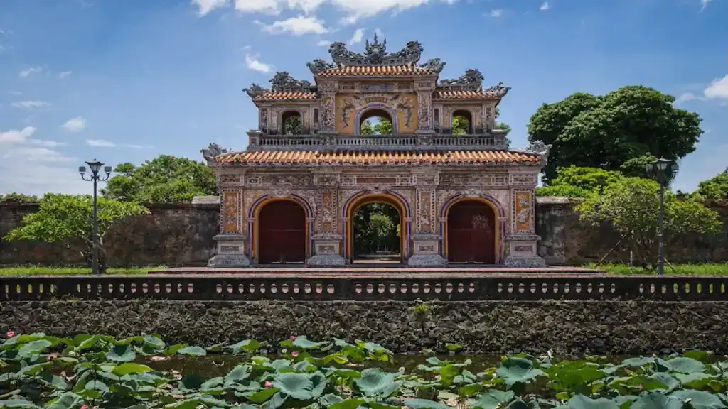 Gate of Manifest Benevolence at Hue Imperial City worth it for ornate imperial architecture