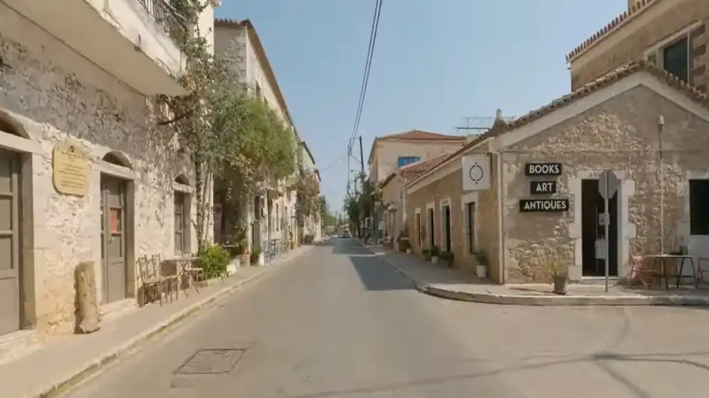 Exploring charming village streets.